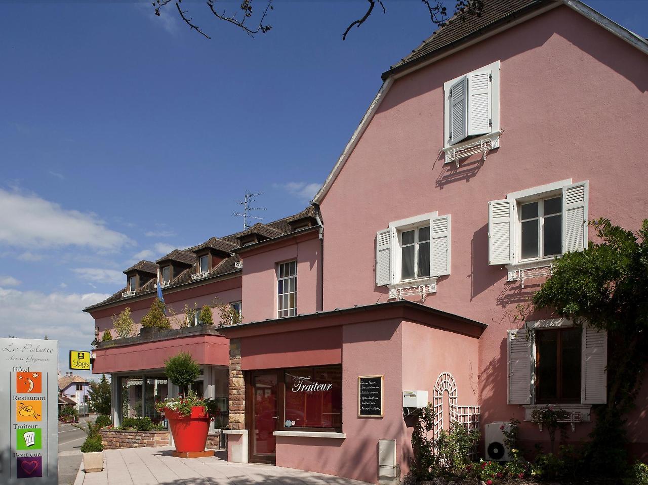 Hôtel Restaurant Logis La Palette Wettolsheim Exterior foto