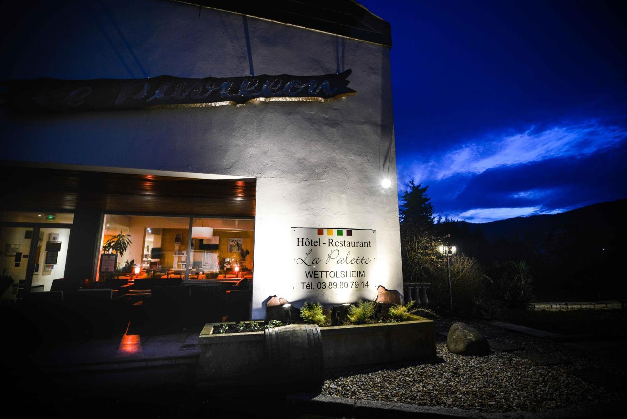 Hôtel Restaurant Logis La Palette Wettolsheim Exterior foto